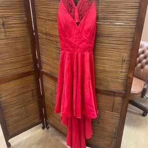 Beautiful Red Prom Dress by Sequin Hearts -  Size 7